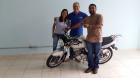 Wanderley Vieira de Souza - ganhador da moto Suzuki JTA GSR 125 / Zero Km/ Prata - Edson (Pyatã Embalagens)